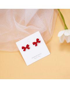 Hyuna Style Spring Girl Candy Color Bow Earrings