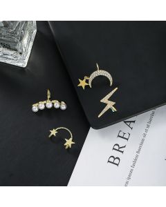 Fashion all-match star pearl single ear clip