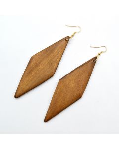 European And American Personalized Exaggerated Wood Eardrops