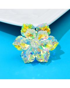 Crystal Flower Pin Handmade Corsage