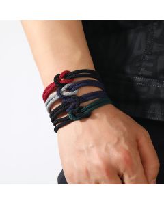 Vintage Milan Rope Magnetic Buckle Men's Bracelet
