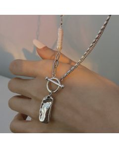 Old Style Irregular Pearl Necklace