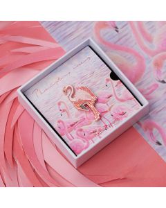 Flamingo Creative Original Brooch Luminous Badge