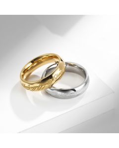 Stainless Steel Luminous Movie Fan Nostalgic Ring
