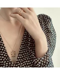 Copper Plating 18k Golden Sweater Chain High-grade Female