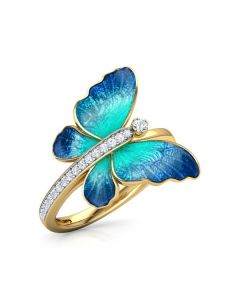 Butterfly Ring Hot Selling Fashion Insect Lady's Personalized Ring In Europe And America