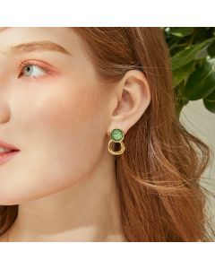 Temperament Avocado Green Ear Clip