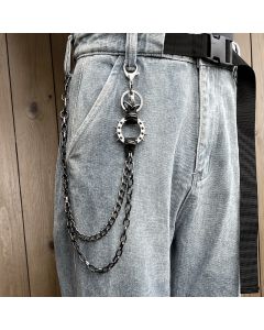 High Street Dark Street Cool Handsome Alloy Chain Rock Fashion Waist Chain