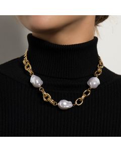 Fashion Trend Single Layer Short Sweater Chain