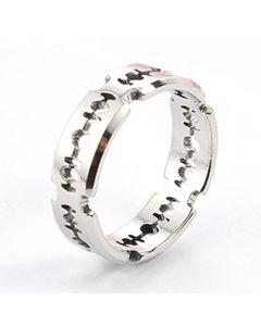 Stainless Steel Titanium Steel Cutting Blade Ring Ring Men's Hip Hop Jewelry