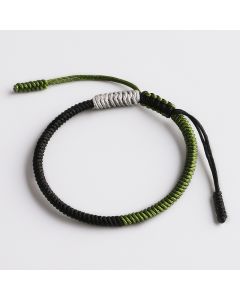 Army Green Navy Blue Mixed Color Braided Bracelet