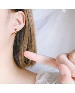 Versatile Basic Wide Face Circular Ear Buckle