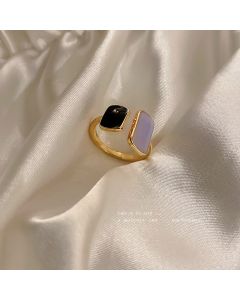 Geometric Dripping  Ring Korean Design Simple