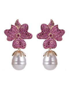 Net Red New European And American Fashion Pearl Earrings