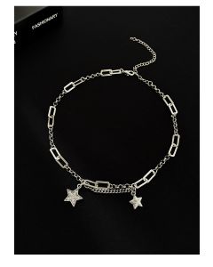 Necklace Female Tide Net Red Necklace Ins Cold Wind Star Hip Hop Clavicle Chain Neck Jewelry Neckband Collar