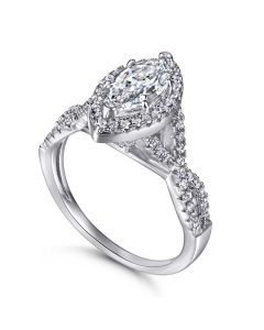 Personalized Horse Eye Shape Citrine Zircon Temperament Ring Row Diamond Ring