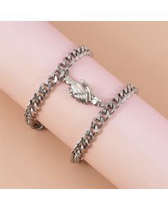 Magnetic Clasp Stainless Steel Chain Bracelet