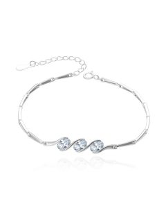 Standard Silver Fashion Zircon Bracelet Korean Version Of Mori Series