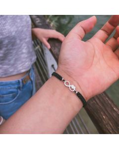 Hand-woven Titanium Boudoir Bracelet
