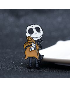 The Nightmare Before Christmas Skull Brooch Halloween