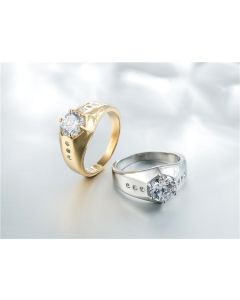 Simple Titanium Steel Men's Wedding Ring