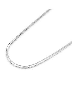 Square Round Snake Bone Chain S925 Silver Necklace Men's Women's Silver Chain Without Pendant Thick Naked Chain