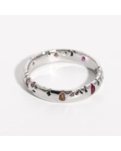 Light Luxury Fancy Red Diamond Random Ring