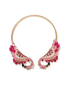 Diamond-studded bird choker