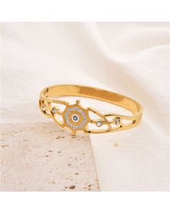 Fashion Micro-set Diamond Titanium Steel Bracelet