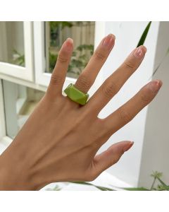 Jewelry Port Style Trend Geometric Diamond Ring Ins