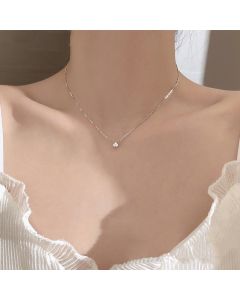 S925 Sterling Silver  Diamond Clavicle Necklace