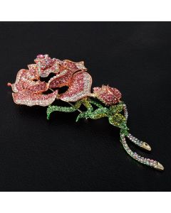 Rose Brooch Winter Accessories In Europe And America