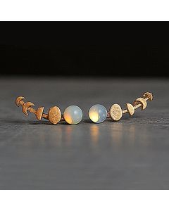 Astrological lunar eclipse earrings