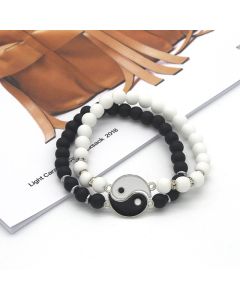 Yin Yang Bagua Natural Stone Best Friend Bracelets