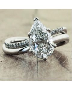 Hot Sale Classic White Water Droplets With Micro-encrusted Diamonds