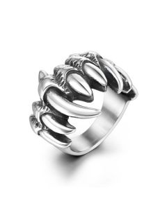 Vintage Titanium Steel Skull Personality Ring