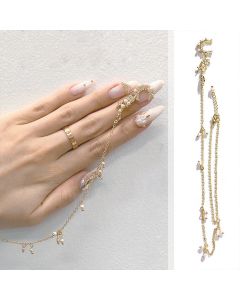 Nail Art Bracelet Jewelry Pearl Chain