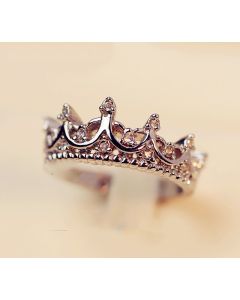 Korean Version Diamond Crown Ring