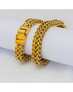 Fashion Double-row Keel Titanium Steel