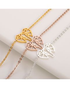 Gold-plated Clavicle Jewelry Elephant Stainless Steel Bracelet