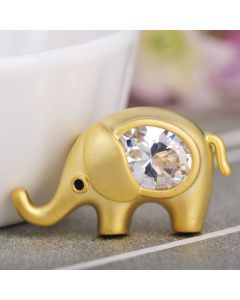Cute little elephant copper brooch