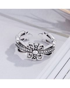 New Thai Silver Ring Crow Star Ring Female Luo Heart Ring Retro Jewelry