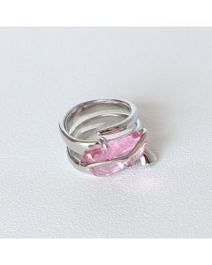 Zircon Ring Peach Blossom Crystal