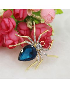 Clothing Accessories Shiny Crystal Diamond Spider Animal Brooch