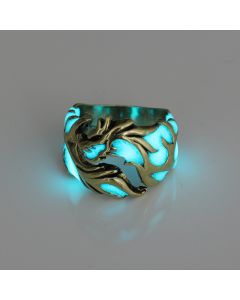Men'S Ring Luminous Dragon Ring Domineering Luminous Bracelet