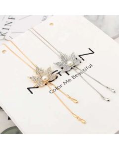 Jewelry Luxury Diamond Tree Leaves Necklace