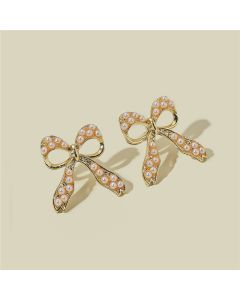 LNet Red Butterfly Combined With Gold Earrings Female Earrings