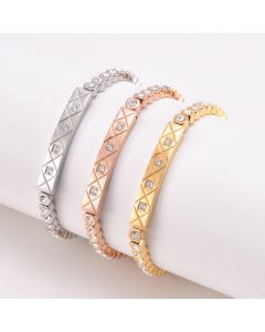 Light Luxury High-grade Diamond Chessboard Bracelet