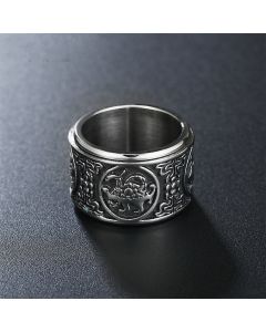 Men's Titanium Steel Cast Ring Turning Ring