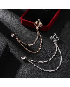 Phoenix Tail Brooch Men's Suit Design Niche Corsage Suit
